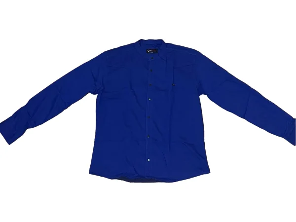 chemise bleu roi -homme