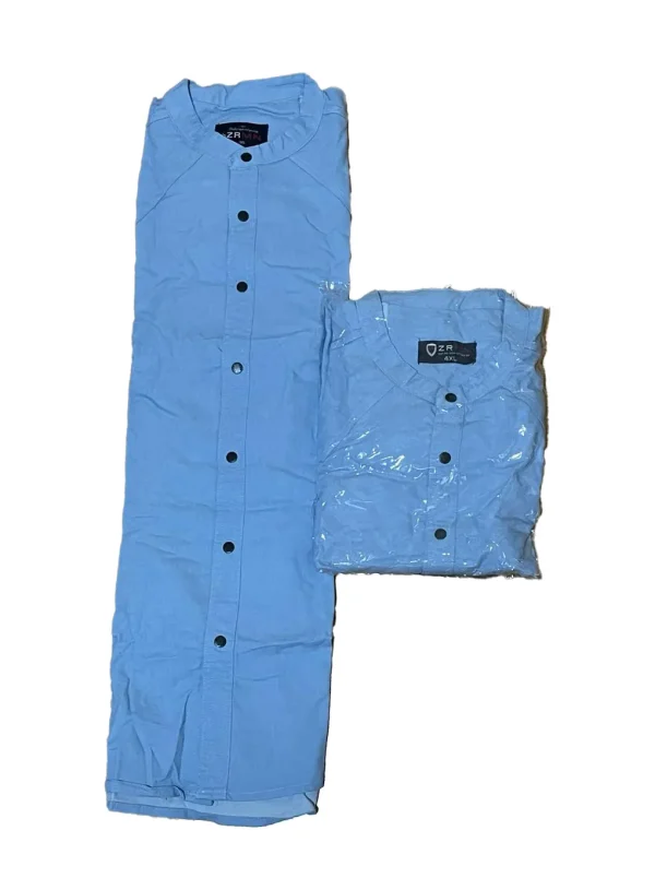 chemise bleu -homme